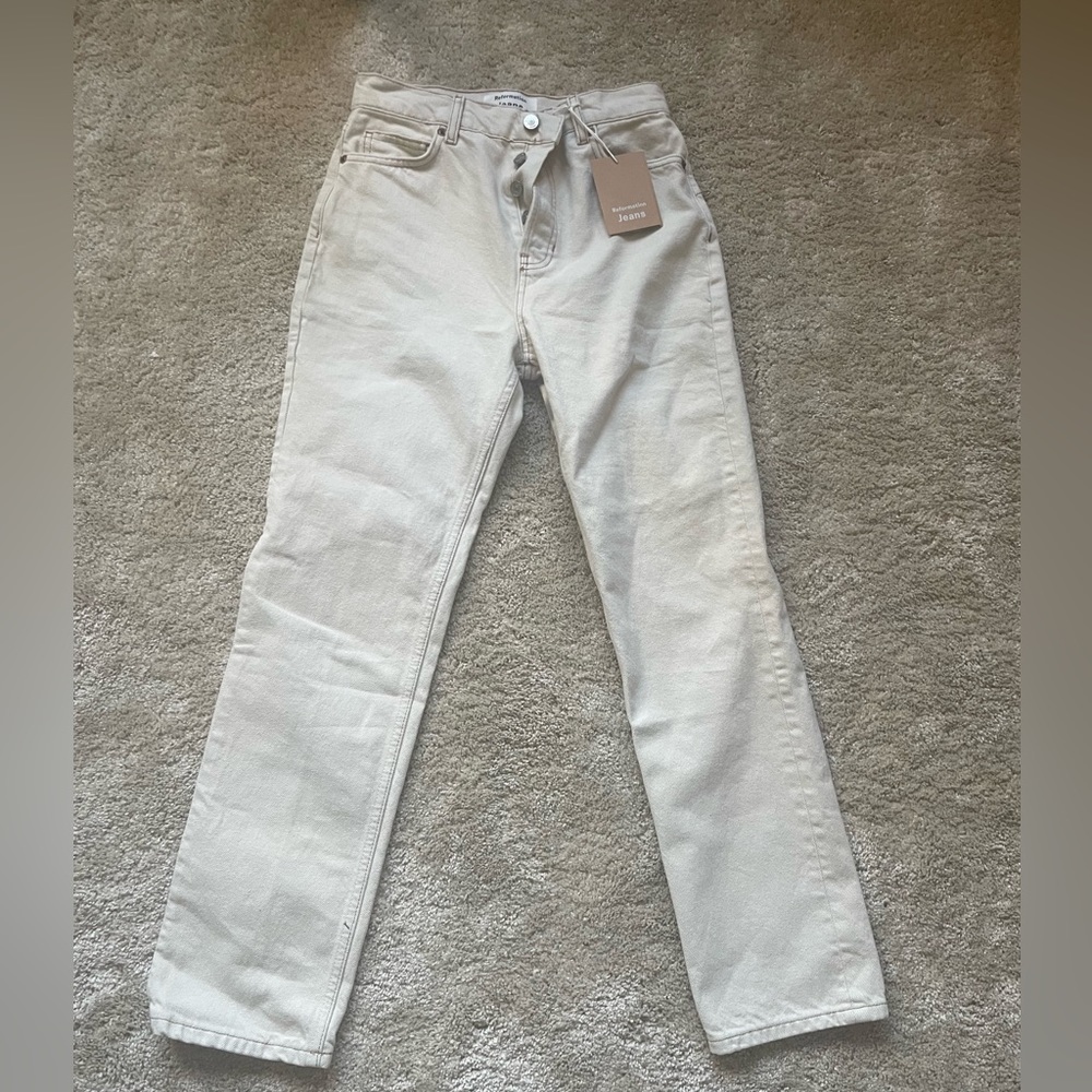 Reformation Cynthia High Rise Straight Jeans